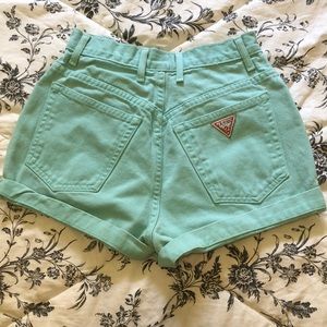 Vintage high waisted GUESS shorts